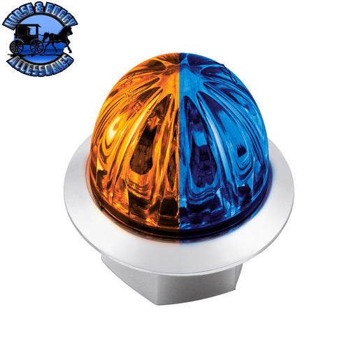 Double Fury 4 LED Dual Function Mini Watermelon Light (Choose Color) Mini Watermelon Light Amber & Blue Tan