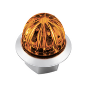 Double Fury 4 LED Dual Function 1-1/8" Watermelon Clearance/Marker Light-Amber & Purple LED/ Clear Lens