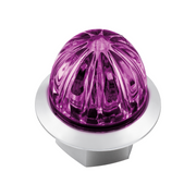 Double Fury 4 LED Dual Function 1-1/8" Watermelon Clearance/Marker Light-Amber & Purple LED/ Clear Lens