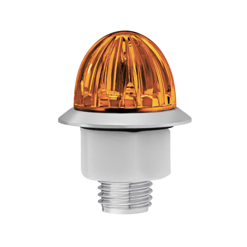 Double Fury 4 LED Dual Function 1-1/8" Watermelon Clearance/Marker Light-Amber & Purple LED/ Clear Lens