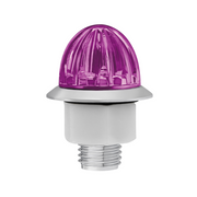 Double Fury 4 LED Dual Function 1-1/8" Watermelon Clearance/Marker Light-Amber & Purple LED/ Clear Lens