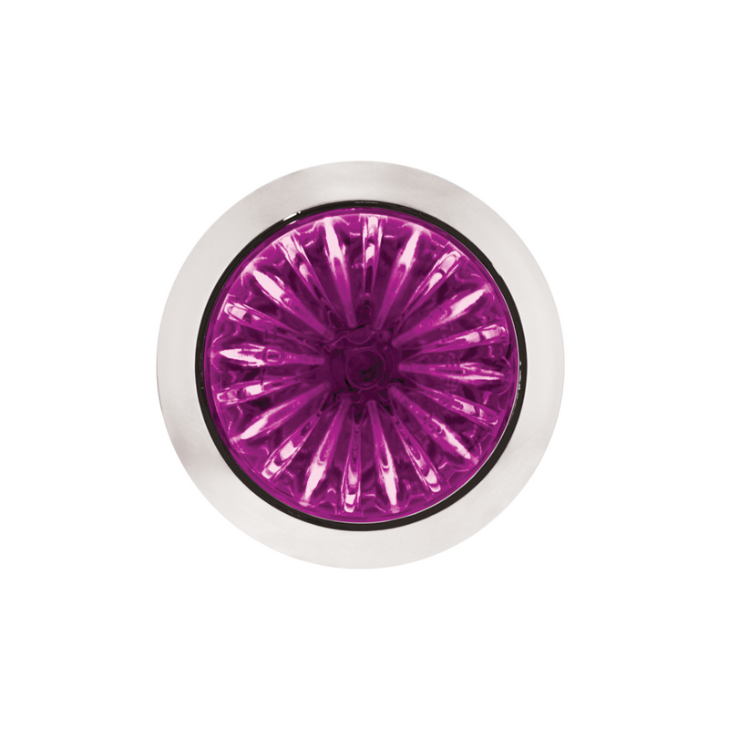 Double Fury 4 LED Dual Function 1-1/8" Watermelon Clearance/Marker Light-Amber & Purple LED/ Clear Lens