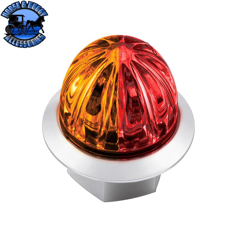 Double Fury 4 LED Dual Function Mini Watermelon Light (Choose Color) Mini Watermelon Light Amber & Red Black