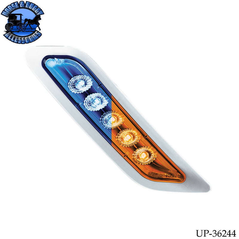Double Fury 5 LED Door Turn Signal Light For 2012-2021 Peterbilt 579 (Choose Side) (Choose LED Color)