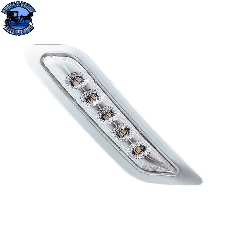Double Fury 5 LED Door Turn Signal Light For 2012-2021 Peterbilt 579 (Choose Side) (Choose LED Color)