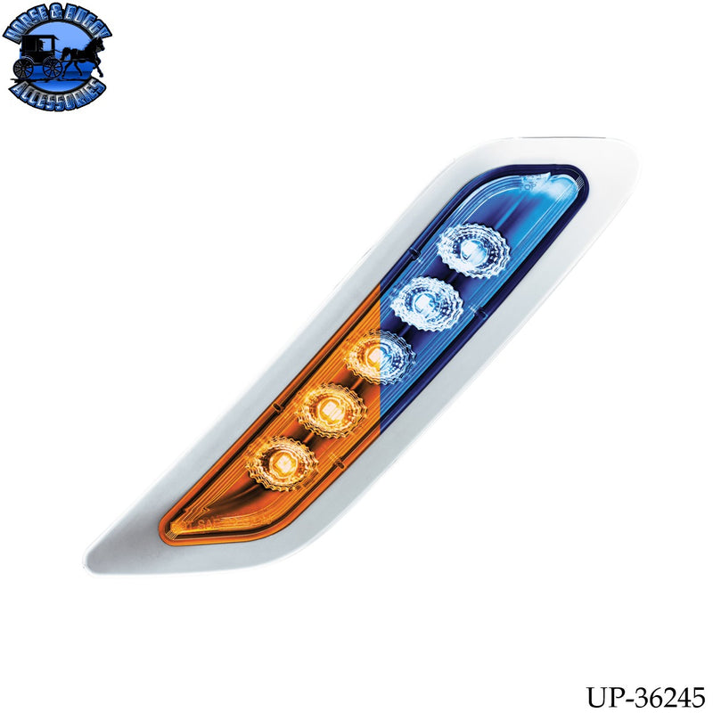 Double Fury 5 LED Door Turn Signal Light For 2012-2021 Peterbilt 579 (Choose Side) (Choose LED Color)