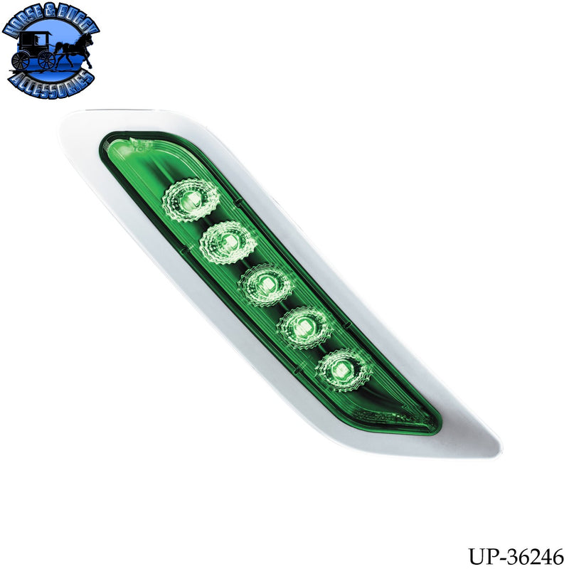 Double Fury 5 LED Door Turn Signal Light For 2012-2021 Peterbilt 579 (Choose Side) (Choose LED Color)