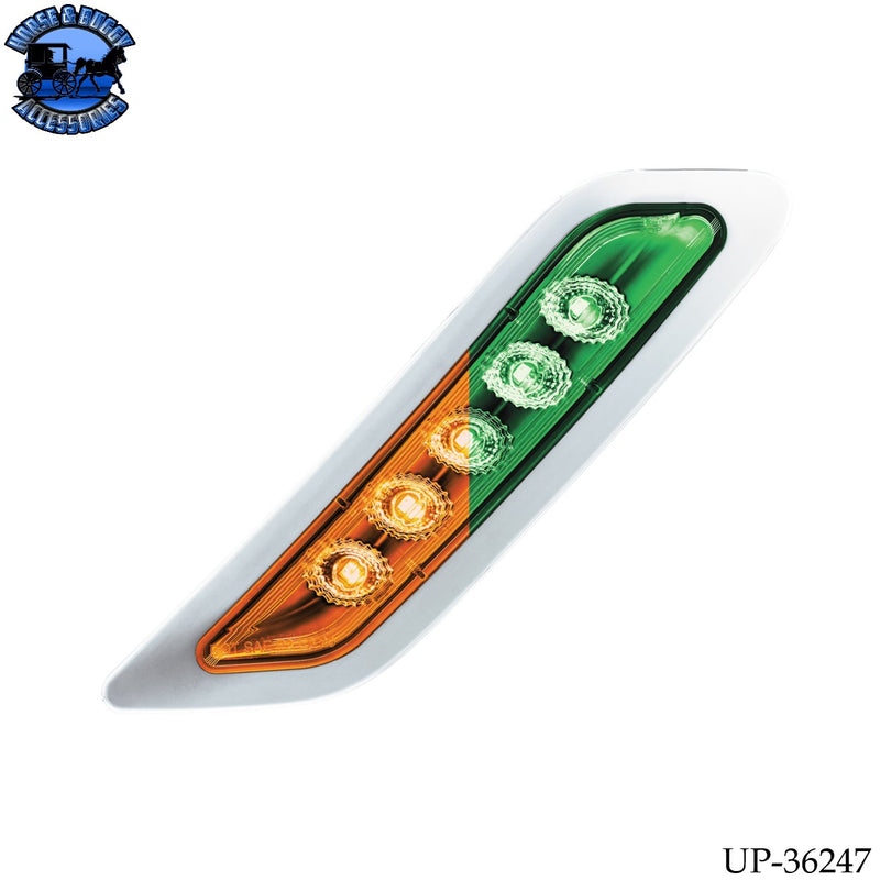 Double Fury 5 LED Door Turn Signal Light For 2012-2021 Peterbilt 579 (Choose Side) (Choose LED Color)