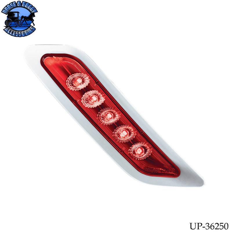 Double Fury 5 LED Door Turn Signal Light For 2012-2021 Peterbilt 579 (Choose Side) (Choose LED Color)