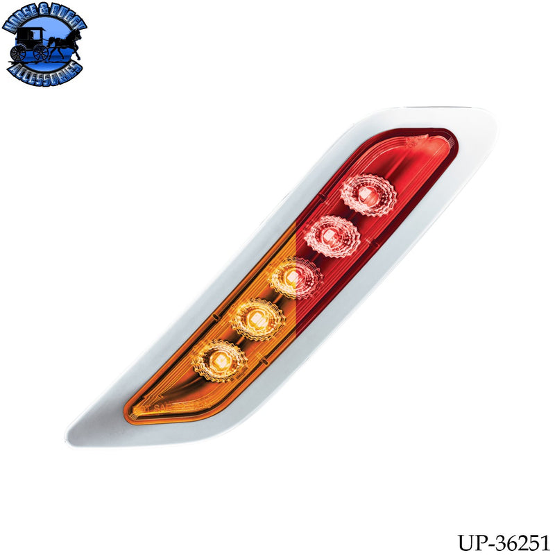 Double Fury 5 LED Door Turn Signal Light For 2012-2021 Peterbilt 579 (Choose Side) (Choose LED Color)