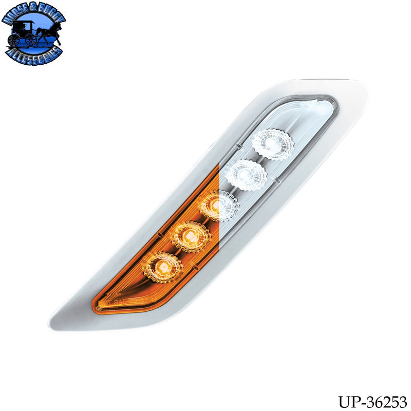 Double Fury 5 LED Door Turn Signal Light For 2012-2021 Peterbilt 579 (Choose Side) (Choose LED Color)