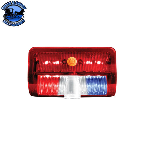 9 LED Interior Door Light With American Flag Courtesy Projector Light For 2006+ Kenworth & Peterbilt Trucks Interior Door Light Brown