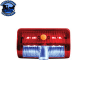 9 LED Interior Door Light With American Flag Courtesy Projector Light For 2006+ Kenworth & Peterbilt Trucks Interior Door Light Light Steel Blue