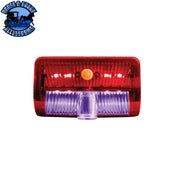 9 LED Interior Door Light With American Flag Courtesy Projector Light For 2006+ Kenworth & Peterbilt Trucks Interior Door Light Brown