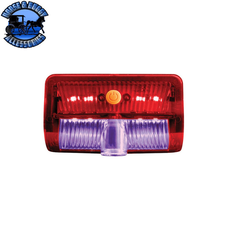 9 LED Interior Door Light With American Flag Courtesy Projector Light For 2006+ Kenworth & Peterbilt Trucks Interior Door Light Brown