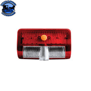 9 LED Interior Door Light With American Flag Courtesy Projector Light For 2006+ Kenworth & Peterbilt Trucks Interior Door Light Brown