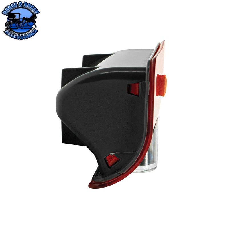 9 LED Interior Door Light With American Flag Courtesy Projector Light For 2006+ Kenworth & Peterbilt Trucks Interior Door Light Dark Slate Gray