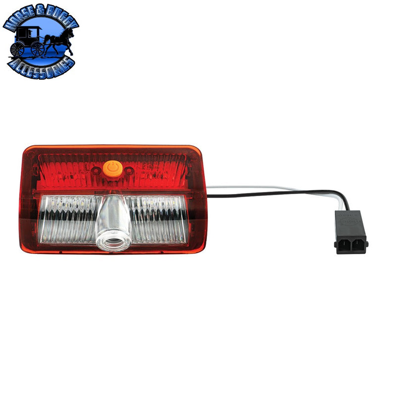 9 LED Interior Door Light With American Flag Courtesy Projector Light For 2006+ Kenworth & Peterbilt Trucks Interior Door Light Dark Slate Gray