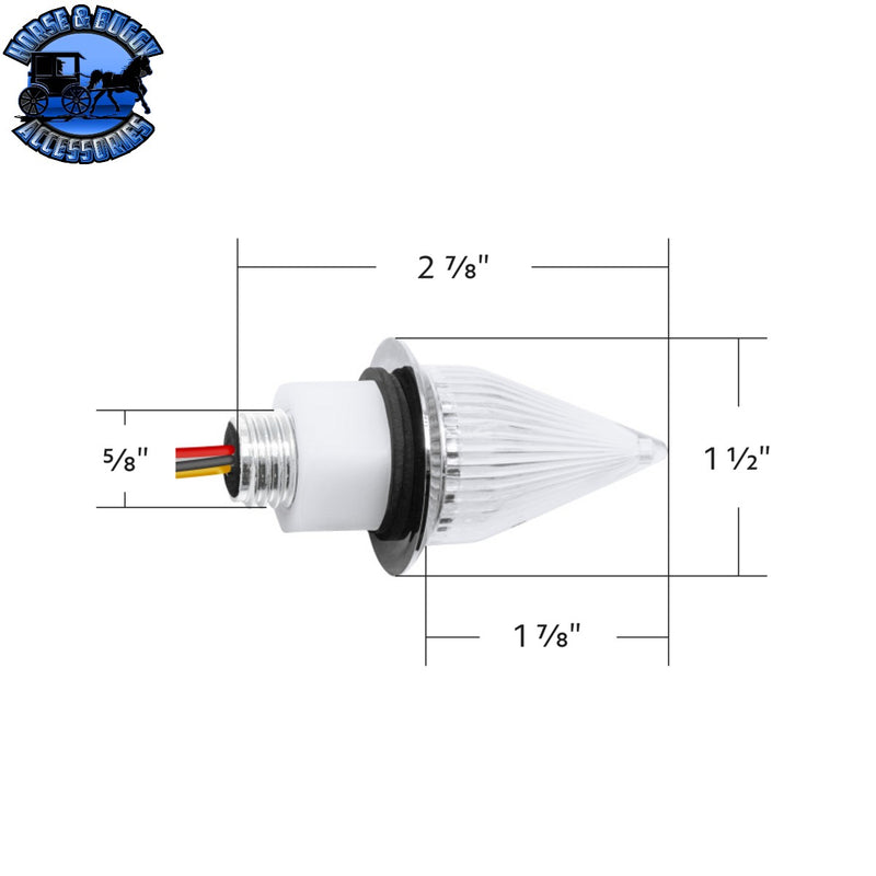 Double Fury 4 LED Dual Function 1-1/8" Spike Light (Choose Color)