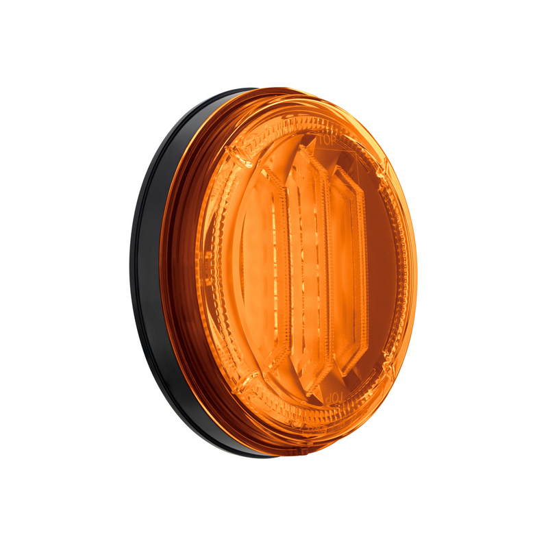 Saber 29 LED 4" Round Turn Signal Light-Amber LED/Amber Lens