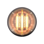 Saber 29 LED 4" Round Turn Signal Light-Amber LED/Clear Lens