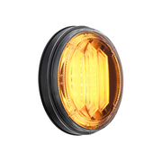 Saber 29 LED 4" Round Turn Signal Light-Amber LED/Clear Lens