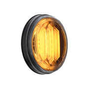 Saber 29 LED 4" Round Turn Signal Light-Amber LED/Clear Lens