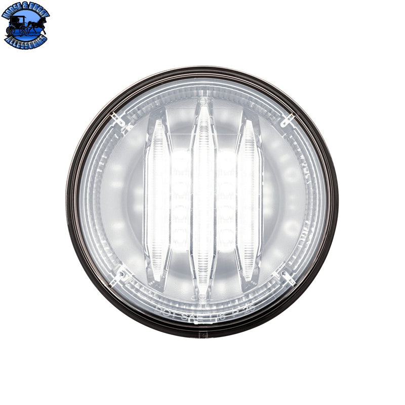 UP-36291 Saber 39 LED 4" Round Back-Up Light-White LED/Clear Lens