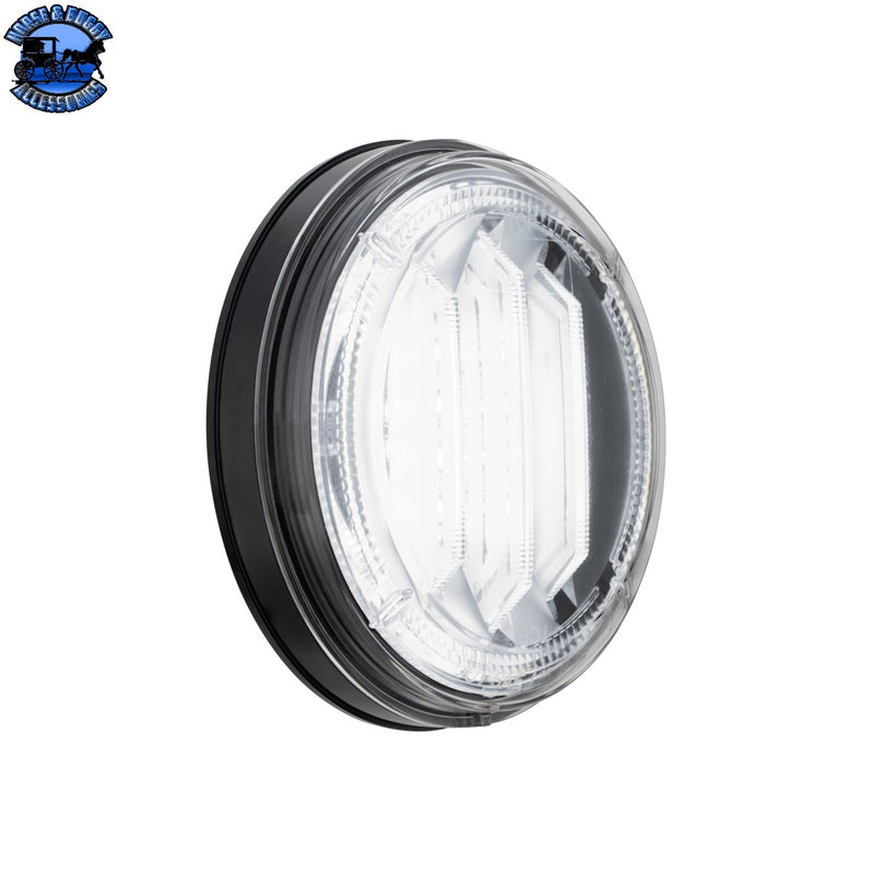 UP-36291 Saber 39 LED 4" Round Back-Up Light-White LED/Clear Lens