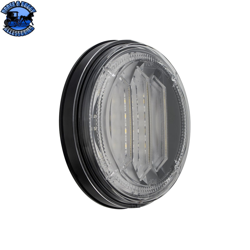 UP-36291 Saber 39 LED 4" Round Back-Up Light-White LED/Clear Lens