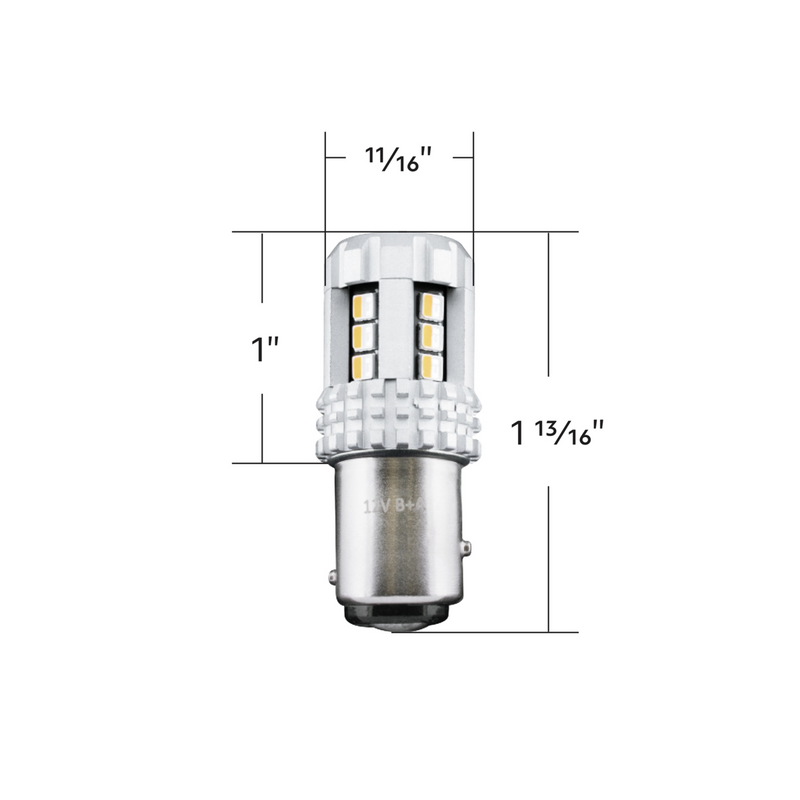 360-Degree Double Fury High Power 18 LED 1157 Bulb-Amber & Purple LED