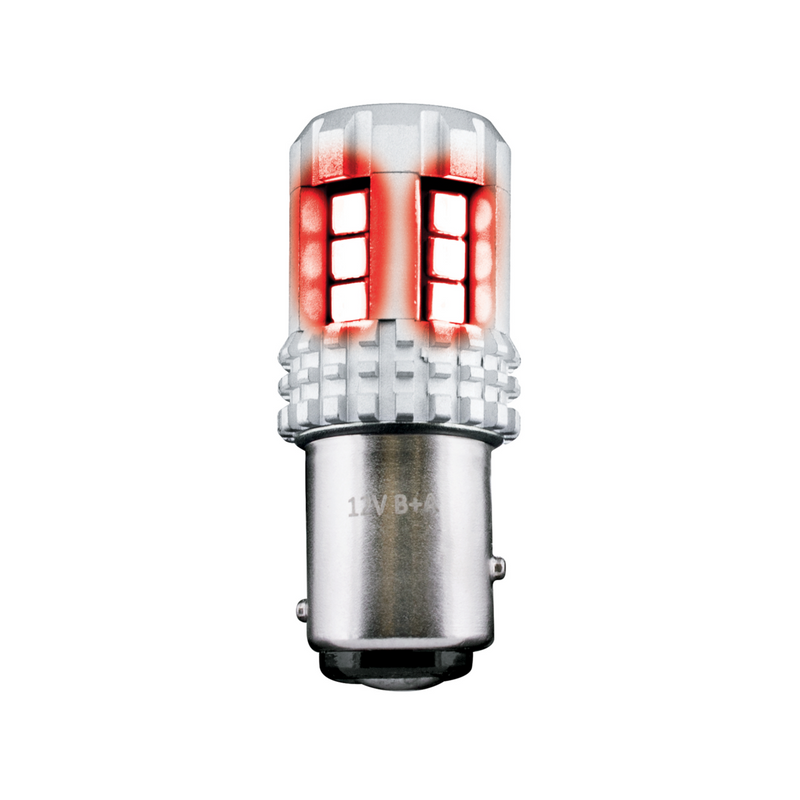360-Degree Double Fury High Power 18 LED 1157 Bulb-Red & Purple LED