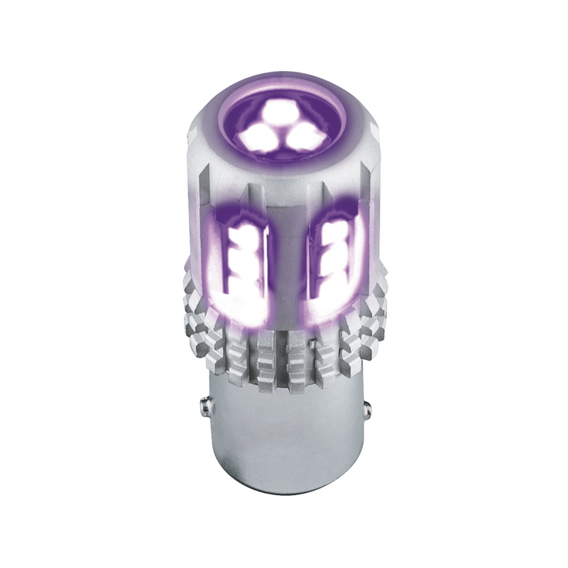 360-Degree Double Fury High Power 18 LED 1157 Bulb-Red & Purple LED