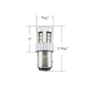 360-Degree Double Fury High Power 18 LED 1157 Bulb-Red & Purple LED