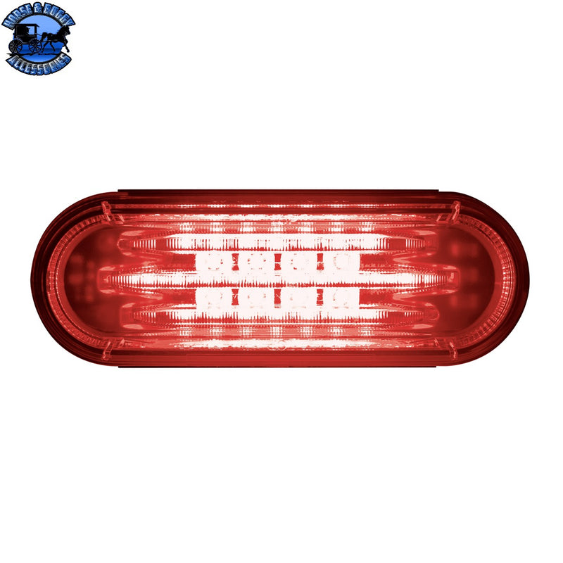 Saber 32 LED 6" Oval Stop Turn & Tail Light (CHOOSE LENS)