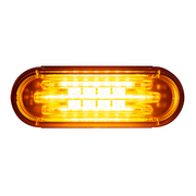 Saber 32 LED 6" Oval Turn Signal Light-Amber LED/Amber Lens