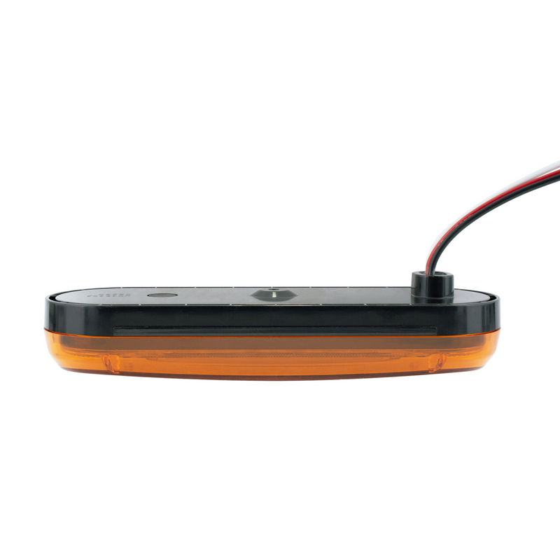 Saber 32 LED 6" Oval Turn Signal Light-Amber LED/Amber Lens
