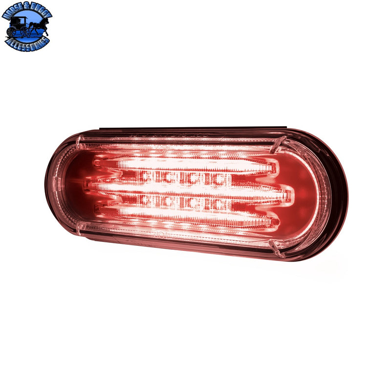 Saber 32 LED 6" Oval Stop Turn & Tail Light (CHOOSE LENS)