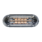 Saber 32 LED 6" Oval Turn Signal Light-Amber LED/Clear Lens