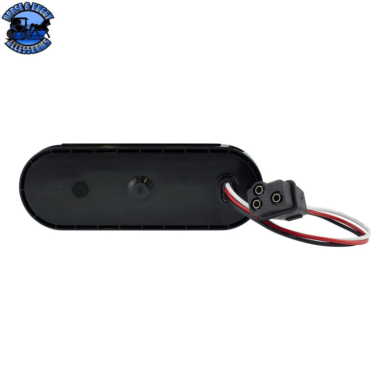 UP-36305 Saber 42 LED 6" Oval Light (Back-Up)-White LED/Clear Lens