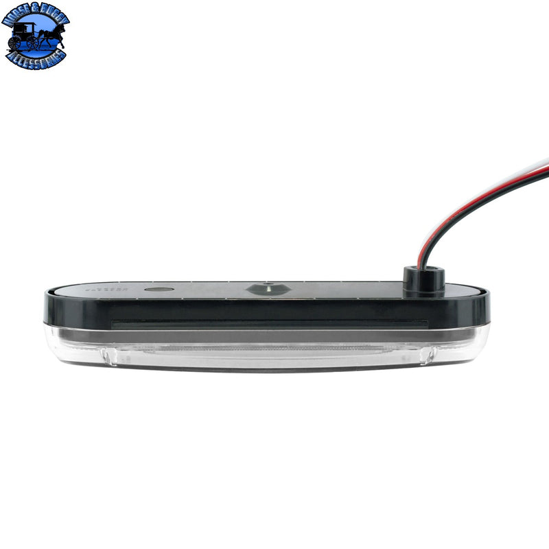 UP-36305 Saber 42 LED 6" Oval Light (Back-Up)-White LED/Clear Lens