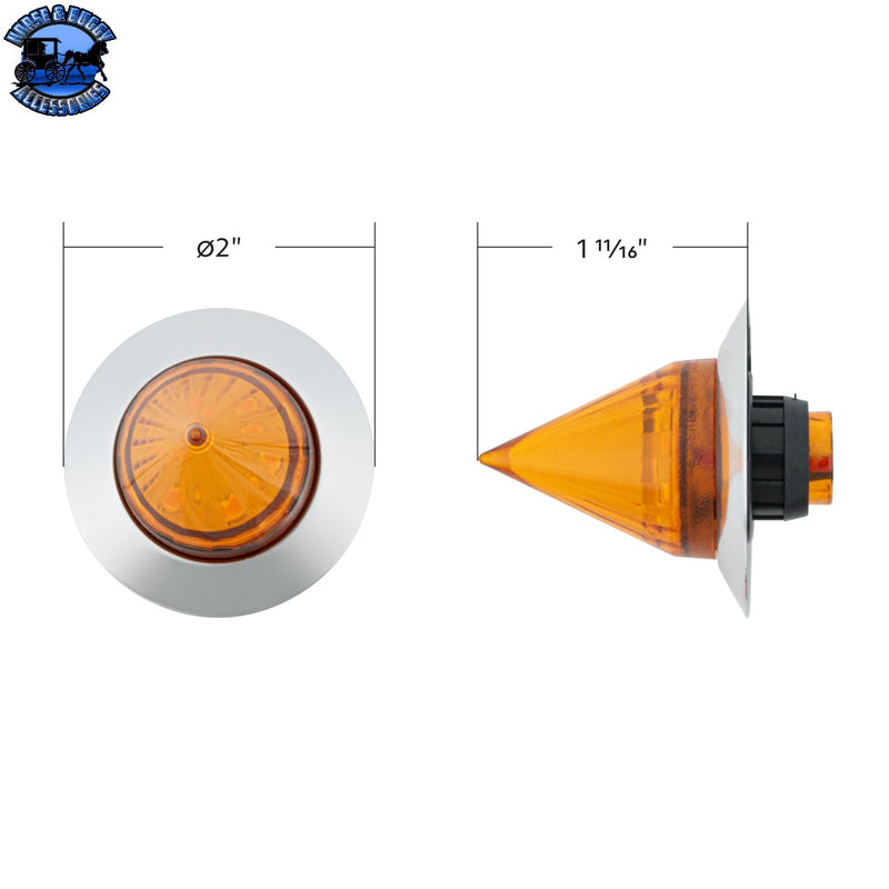 6 LED Dual Function 1-1/4" Spike Light With Stainless Steel Bezel (CHOOSE LED/LENS)