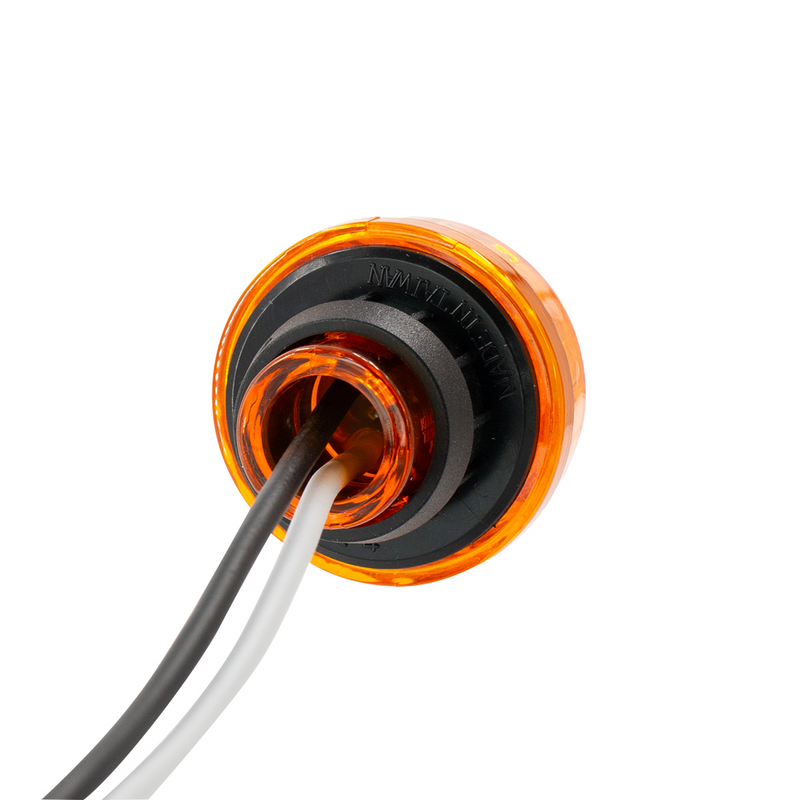 LED 1-1/4" Round Light (Clearance/Marker) - Amber LED/Amber Lens
