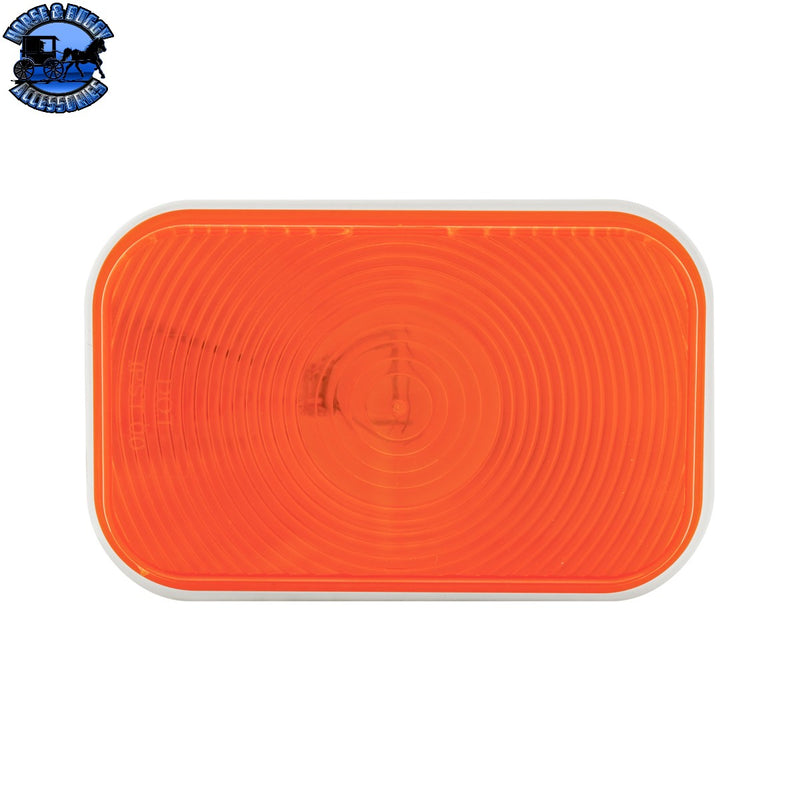 Luz intermitente rectangular - Lente ámbar