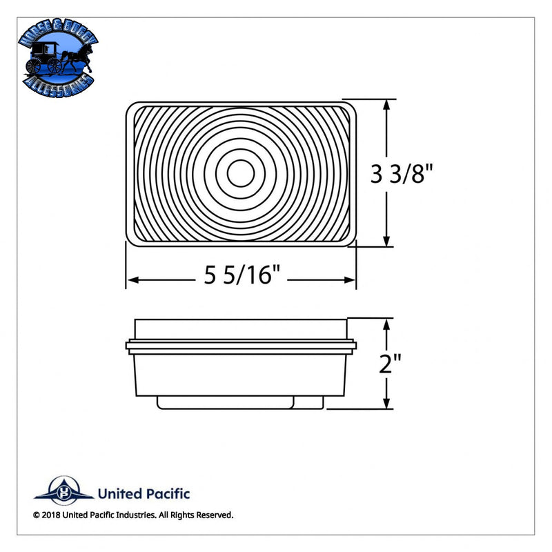 UP-36410CK Rectangular Back-Up Light Kit