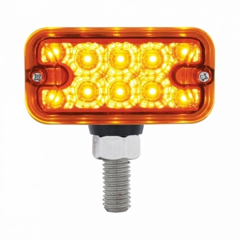 UP-36414 20 LED Dual Function Reflector Double Face Light - T-Mount -Amber & Red LED/Amber & Red Lens