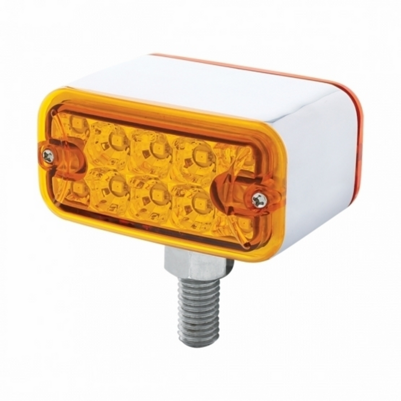 UP-36414 20 LED Dual Function Reflector Double Face Light - T-Mount -Amber & Red LED/Amber & Red Lens