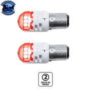 High Power 6 LED 1157 Bulb (Choose Color) Light Bulb Red Light Gray