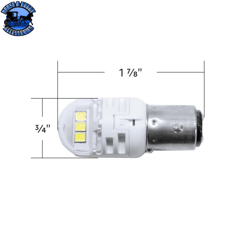 High Power 6 LED 1157 Bulb (Choose Color) Light Bulb Amber,Red,White Light Gray