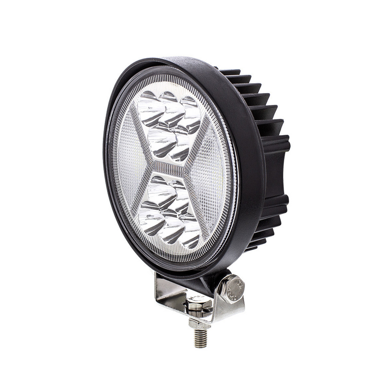 4.5" 24 High Power LED Work Light With "X" Amber Light Guide